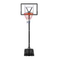 Portable Basketball Hoop Built for Training, 7-10 Ft Height Adjustment, Shatter-Resistant Backboard, Steel Frame