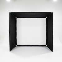10/12/14Ft Outdoor Golf Training Simulator Cage Sports Practice Golf Simulator Enclosure with Impact Netting and All Poles — Studio Shot