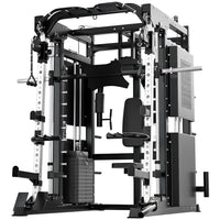 Smith Machine Set Designed for Versatile Strength Training, Multi-Functional All-In-One, Steel Frame, Commercial Grade