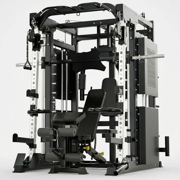 Professional Gym Smith Machine Set—Multi-Functional All-In-One Fitness Equipment, Suitable for Professional Gyms — Studio Shot