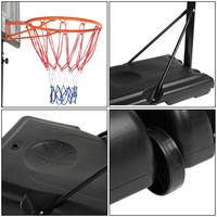 Portable Basketball Hoop Built for Training, 7-10 Ft Height Adjustment, Shatter-Resistant Backboard, Steel Frame