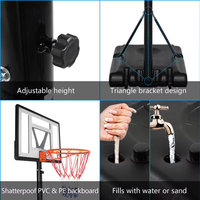 Portable Basketball Hoop Built for Training, 7-10 Ft Height Adjustment, Shatter-Resistant Backboard, Steel Frame