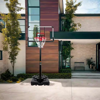 Portable Basketball Hoop Engineered for Home Training, 6.6-10 Ft Height Adjustment, Steel Frame, Wheels