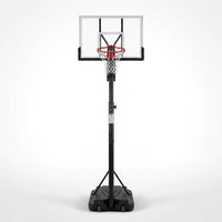 6.6 Ft. to 10 Ft. Adjustable Height Portable Basketball Hoop Goal Basketball System Basketball Equipment with Wheels — Studio Shot
