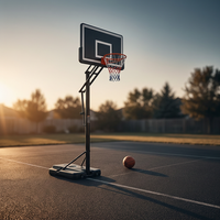 7 Ft. to 10 Ft. H Adjustment Portable Basketball Hoop Basketball System for Adults and Teenagers YJ — Studio Shot