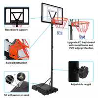 Portable Basketball Hoop Built for Training, 7-10 Ft Height Adjustment, Shatter-Resistant Backboard, Steel Frame