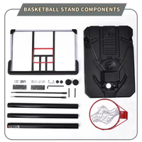 Portable Basketball Hoop Engineered for Home Training, 6.6-10 Ft Height Adjustment, Steel Frame, Wheels