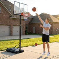 7 Ft. to 10 Ft. H Adjustment Portable Basketball Hoop Basketball System for Adults and Teenagers YJ — Lifestyle