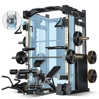 Home Gym Smith Machine Cable Crossover Weightlifting Sports Training — How It Works
