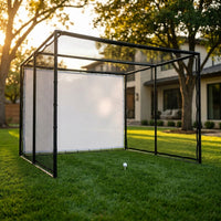 10/12/14Ft Outdoor Golf Training Simulator Cage Sports Practice Golf Simulator Enclosure with Impact Netting and All Poles — Studio Shot