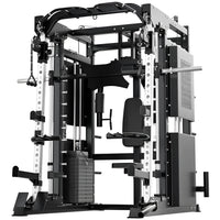 Smith Machine Set Designed for Versatile Strength Training, Multi-Functional All-In-One, Steel Frame, Commercial Grade