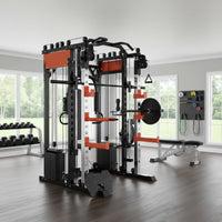 Smith Machine Cable Crossover Engineered for Full Body Training, Durable Metal Frame, Multi-Function Design