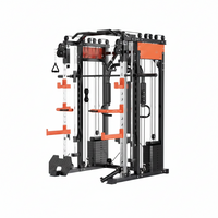 Smith Machine Cable Crossover Engineered for Full Body Training, Durable Metal Frame, Multi-Function Design